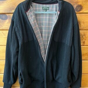 Orvis Black Jacket with Plaid Lining